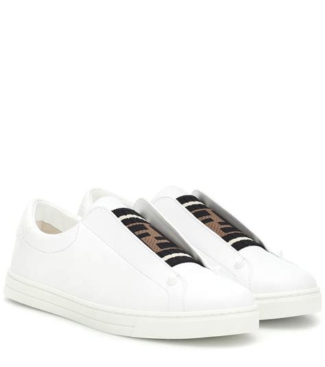 Fendi Rockoclick Sneakers in White 